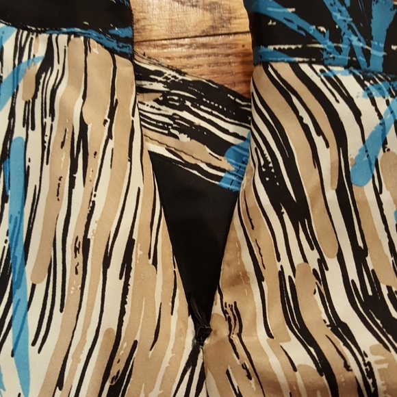 Anna Sui print silk top w/ zipper - size 2 - Picture 3 of 6